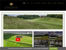 Tablet Screenshot of cavershamgolf.co.uk